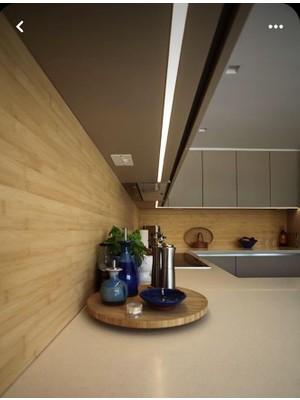 Pearl Shop Dekoratif Mutfak Tezgah Üstü LED Lineer Aydınlatma - Dokunmatik On - Off Tuşlu (6500K Beyaz Işık, 50CM)