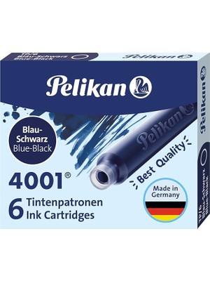 Pearl Shop TP6X Dolma Kalem Kartuşu Mavi Siyah TP6XMS