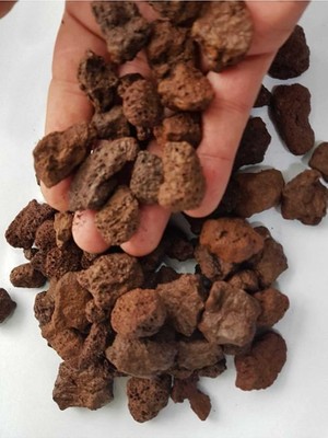 Pearl Shop Akvaryum Taşı 10 kg 10-15 mm Akvaryum Pomzası Teraryum Taşı Kırmızı Pomza Lav Taşı Volkanik Cüruf