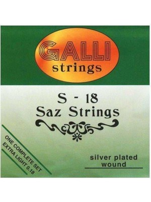 Pearl Shop S-18 Kısa Sap Bağlama Teli Set