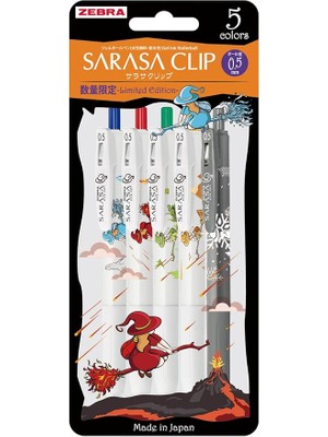 Pearl Shop Sarasa Clıp 0.5mm Jel Kalem Wıtch Serısı 5lı Set