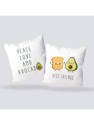 Pearl Shop Arkadaşa Hediye Dekoratif Avokado Yastık