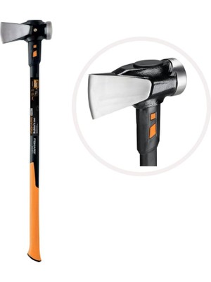 Pearl Shop Isocore Xxl Balta, Kütükleri Ayırmak ve Kama Çakmak Için, 92 Cm, 5,22 Kg, Siyah/turuncu, 1020220