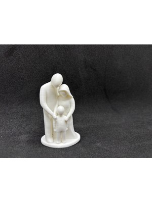 TSC 12CM Modern Aile Heykeli Mükemmel Anneler Günü Hediyesi 1