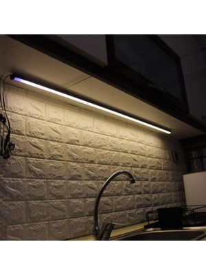Pearl Shop 120CM Dim Edilebilir Tak Çalıştır LED Işık Mutfak, Dolap, Tezgah Altı, Duvar Dekoratif Gecelamba (Günışık)