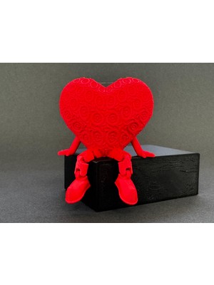 TSC Minik Oturan Kalp Sevgiler Günü Sevgiliye Hediye Eşya 11CM Ufak