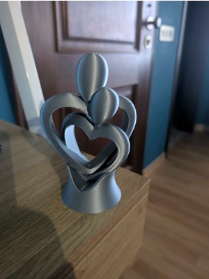 TSC Aşıklar Heykeli Sarılan Sevgililer Günü Heykeli 13CM Karbon Renk