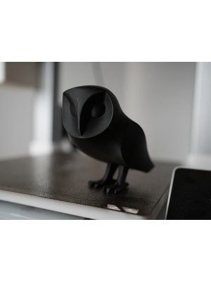 TSC Siyah Baykuş 14CM Dekoratif Obje Hediyelik Eşya Masa Ev Dekorasyon