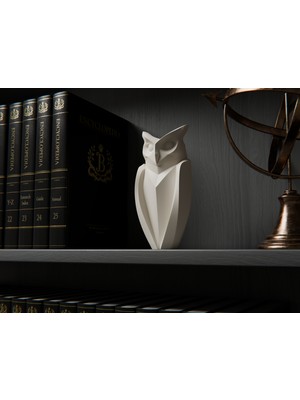 TSC 14CM Baykuş Minimalist Dekoratif Hediyelik Eşya Işyeri Ofis Masa Raf Için