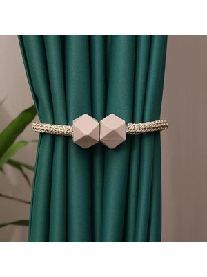 Pearl Shop Perde Klipleri Iç Dekorasyon Kare Model Perde Toplayıcı Toka Perde Tutucu Aksesuarı