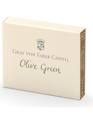 Pearl Shop Von Faber-Castell Dolma Kalem Kartuşu 6'lı Zeytin Yeşili