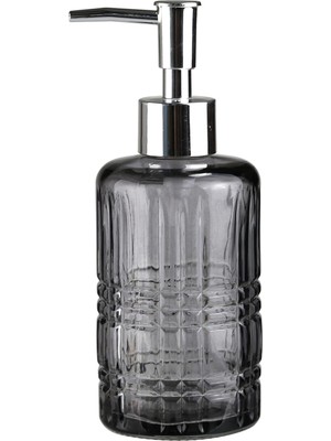 Pearl Shop Sıvı Sabunluk,yıldız Desenli Gri 300ML 6,8X17,6CM