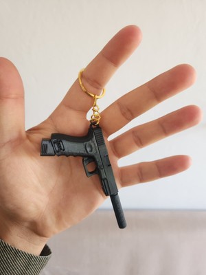 Ytech Glock 19 Anahtarlık 3 Adet 3D Baskı