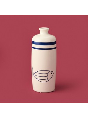 Matmel Deco Nautical Fun Vazo - Mavi / Beyaz - 27 cm