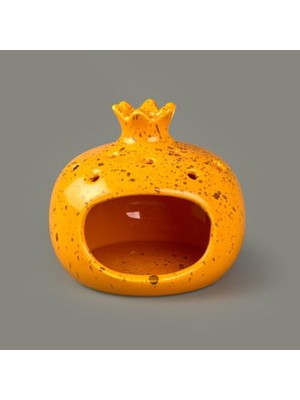 Evidea Deco Melograno Buhurdanlık - Turuncu - 10 cm