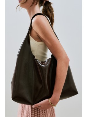 Manuka Luna Tote Çanta Acı Kahve