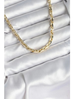 Butik Pirinç Gold Renk 60 cm Zincir Kadın Kolye