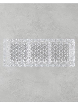 English Home Crux Cam Sunumluk 39,5X15X4 cm Şeffaf