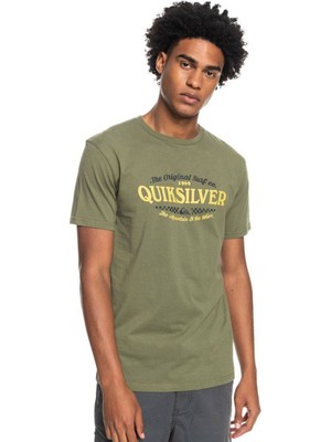 Quiksilver Check On It Erkek Yeşil Tişört