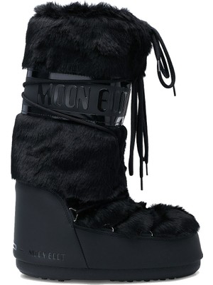 Moon Boot Mb Icon Faux Fur Kadın Siyah Kar Botu