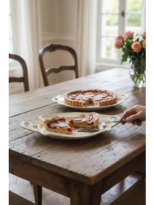 Roy King Roy Kıng Rose 31 cm Kulplu Sunum Tabak