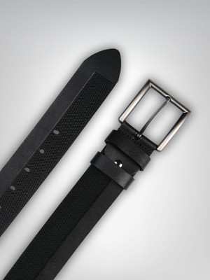 Mft Leather Hakiki Deri Erkek Milano Kemer – 4,5cm, Siyah | 7848