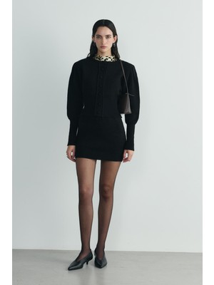 Suud Collection Siyah Lucy Triko Hırka