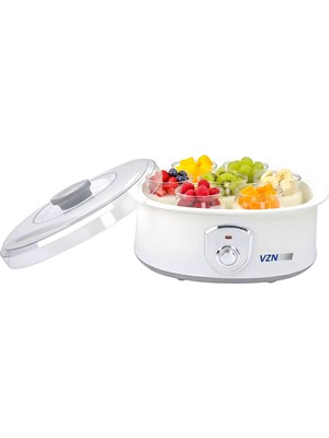 Vzn 20W 1,5lt. 7 Kavanozlu  Bebek Ek Gıda Başlangıç Seti ve Profesyonel Yoğurt Mayalama Makinesi