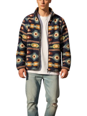 Cazador Caz 53920 Dik Yaka Lacivert Erkek Sweatshirt