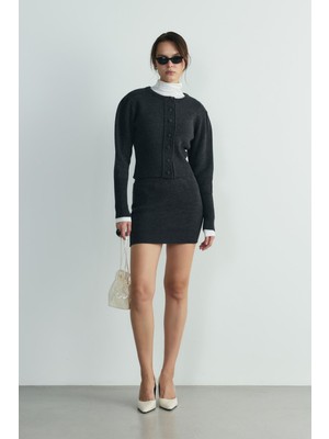 Suud Collection Füme Lucy Triko Hırka