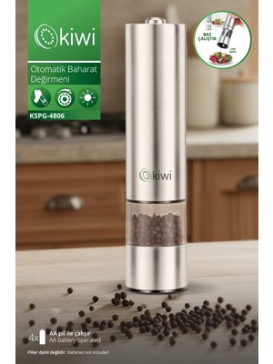 Kiwi KSPG 4806 Otomatik Tuz ve Karabiber Değirmeni
