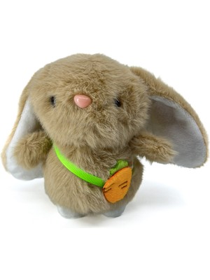 Bıyıklı Tobacco Sevimli Kahverengi Tavşan Büyük Kulak Peluş Anahtarlık