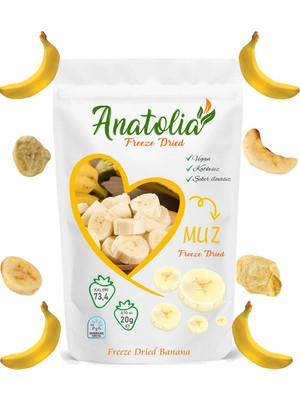 Anatolia Freeze Dried-Dondurularak Kurutulmuş Muz-Freeze Dried Banana