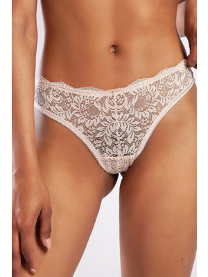 Golshan Gcolors Brazillian Külot, Kadın Dantelli Ten Brezilyan Külot