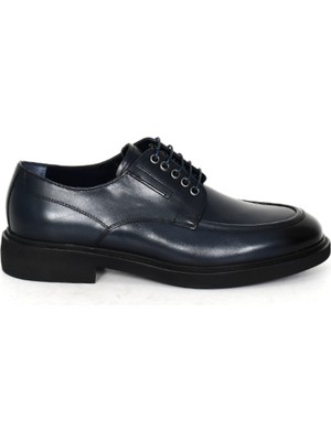 Tuna Hakiki Deri Lacivert Klasik Erkek Ayakkabı Eva Taban - 1912