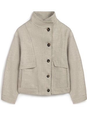 İpekyol Yüksek yaka ceket IW6250005085095