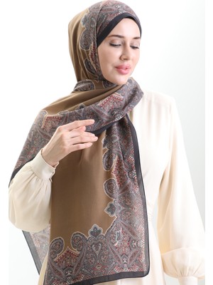 Karaca Cotton Şal 82004-04 Siyah Kahverengi