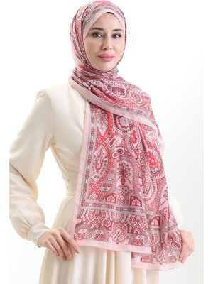 Karaca Cotton Şal 82007-03 Pudra Nar Çiçeği