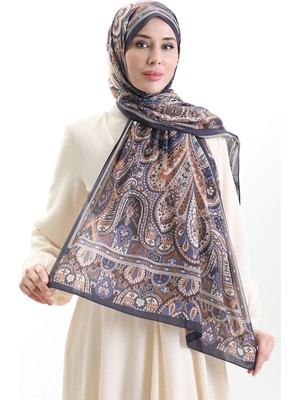 Karaca Cotton Şal 82007-06 Lacivert Mavi