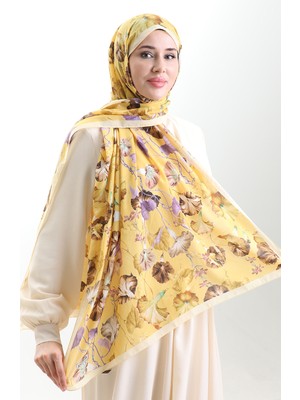 Karaca Cotton Şal 82006-10 Sarı Mor