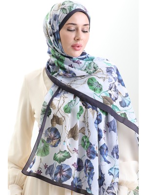 Karaca Cotton Şal 82006-04 Lacivert Yeşil