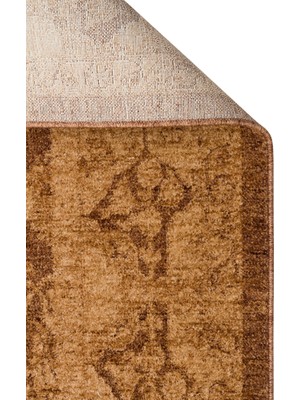 Akbel Halı Shiraz SHR 01 Bej - Vintage Eskitme Desenli Yumuşak Dokulu Modern Makine Halısı