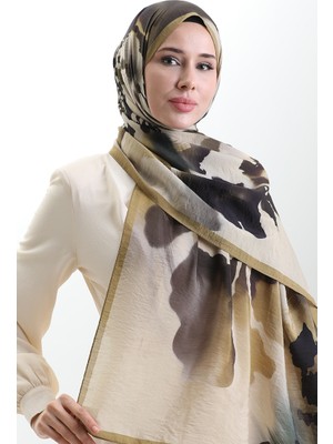 Karaca Doğal Elyaf Şal 82005-09 Hardal Krem