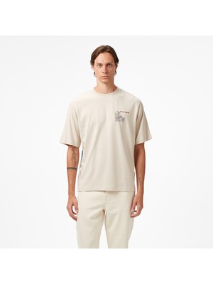 United4 Unıted4 Classic Erkek Bej T-Shirt.ysl