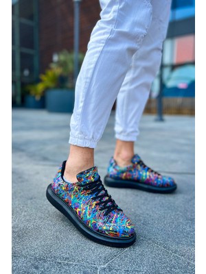 Chekich CH254 - Cst Pittura Erkek Ayakkabı 538 Crazy Splush Sıyah