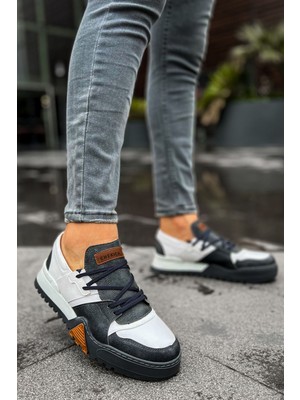 Chekich CH067 - Gabt Warrem Erkek Ayakkabı Antrasıt/byz(57-10)