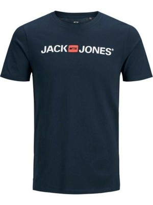 Jack & Jones JJECORP LOGO TEE SS CREW Lacivert Erkek Kısa Kol T-Shirt