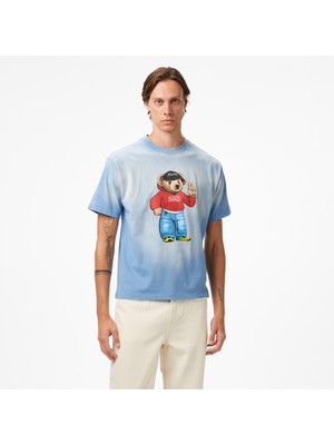 The Market Fit Check Bear Erkek Mavi T-Shirt.blu