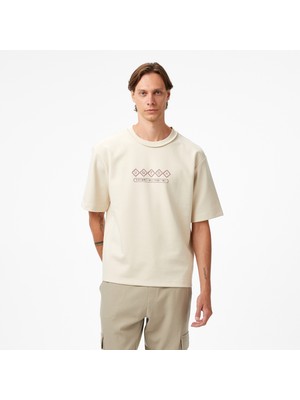 United4 Unıted4 Classic Erkek Krem T-Shirt.tas