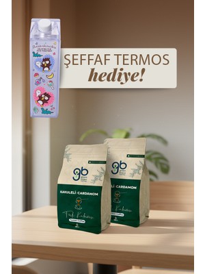 Green Brown Coffee Orta Kavrulmuş Kakuleli Türk Kahvesi 2x185 gr + Hediye